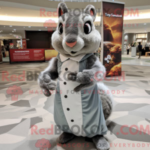 Mascot character of a Gray...