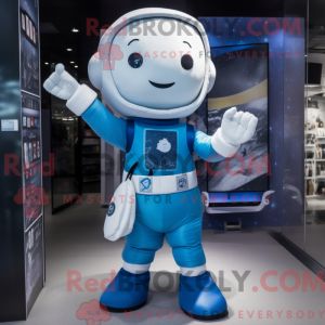 Mascot character of a Blue...
