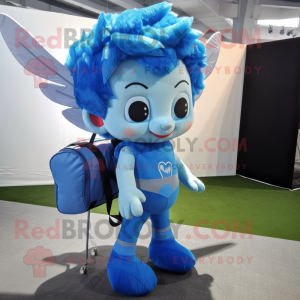 Blue Cupid mascotte kostuum...