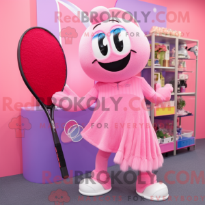 Mascot character of a Pink...