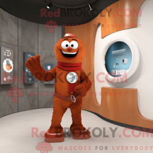 Mascot character of a Rust...
