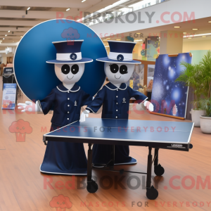 Mascot character of a Navy...