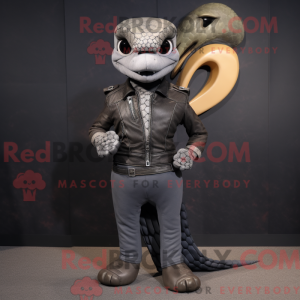 Mascot character of a Gray...