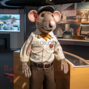 Brown Rat mascotte kostuum...