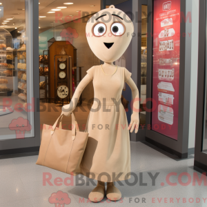 Maskot-karakter av en Tan...