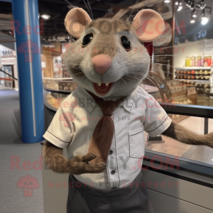 Brown Rat mascotte kostuum...