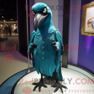 Mascot character of a Teal...