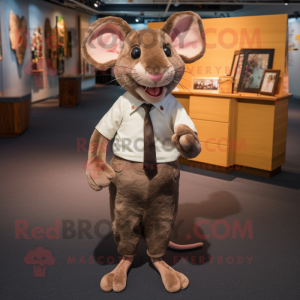 Brown Rat mascotte kostuum...