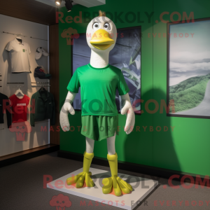 Mascot character of a Green...