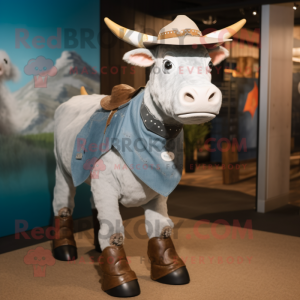 Silver Bull maskot drakt...