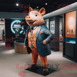 Mascot character of a Rust...