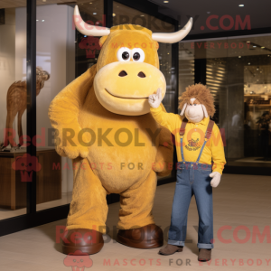 Maskot karakter af en Gold...