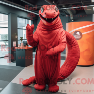 Mascot character of a Red...