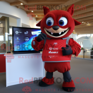 Mascot character of a Red...