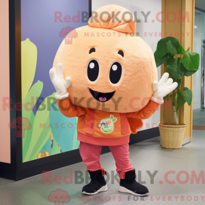 Mascot character of a Peach...