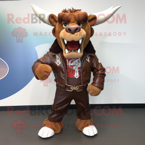 Bruin minotaurus mascotte...