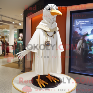 Mascot character of a White...