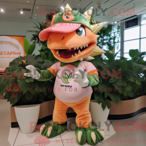Mascot character of a Peach...