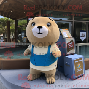 Mascottefiguur van een...
