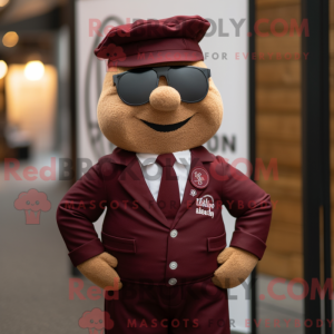 Maskotfigur af en Maroon...
