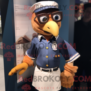 Maskotkarakter av en Navy...
