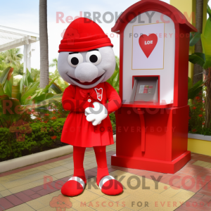 Mascot character of a Red...