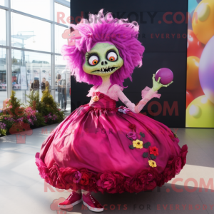 Figura de máscara de zumbi...