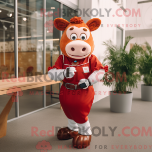 Mascot character of a Red...
