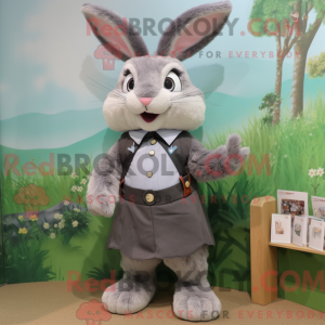 Mascot character of a Gray...