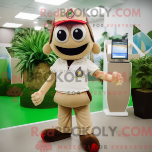 Maskot-karakter af en Tan...