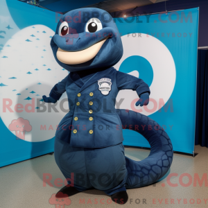 Mascot character of a Navy...