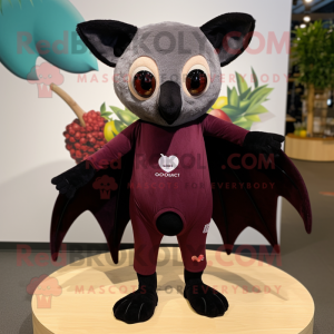 Maroon Fruit Bat mascotte...