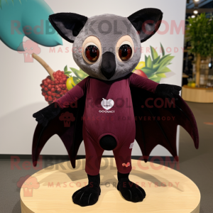 Maroon Fruit Bat maskot...