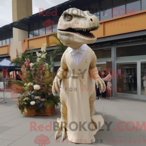Postava maskota Tan T Rex...