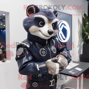 Maskotkarakter av en Navy...