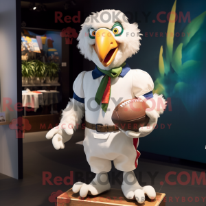 Mascot character of a White...