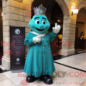 Mascot character of a Cyan...