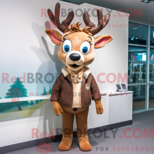 Mascot character of a Brown...