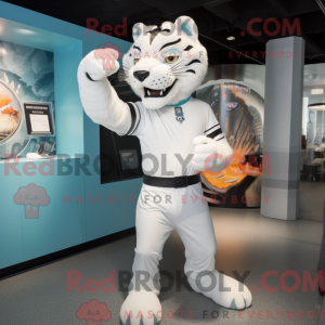 Mascot character of a White...