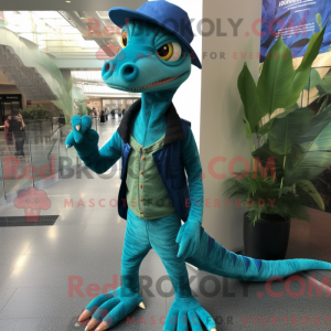 Maskotkarakter av en Teal...