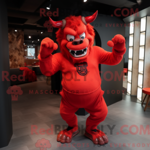 Mascot character of a Red...