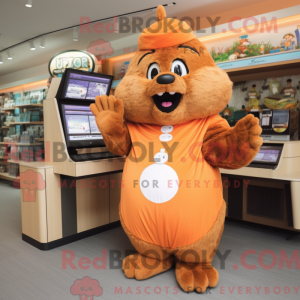 Mascottefiguur van een...