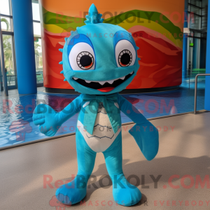 Mascottefiguur van een...