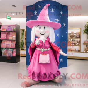 Mascot character of a Pink...