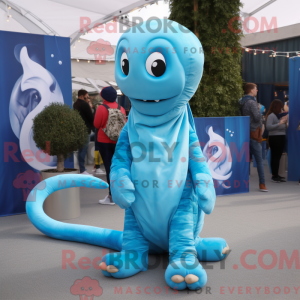 Postava maskota Sky Blue...