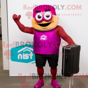 Postava maskota Magenta Pad...