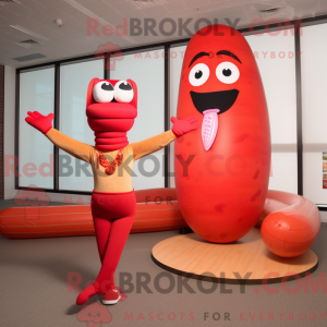 Mascot character of a Red...