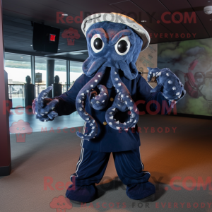 Maskot karaktär av en Navy...