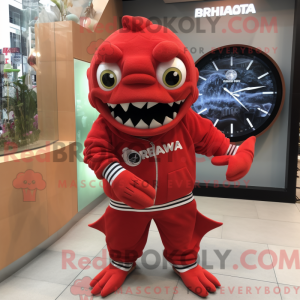 Mascot character of a Red...