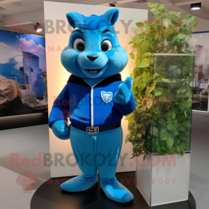 Blue Squirrel mascotte...